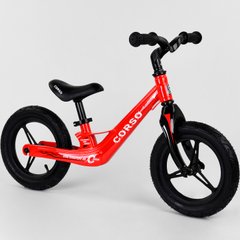 Велобег детский Corso Магний 12' надувные колеса - Красный (mk1164)