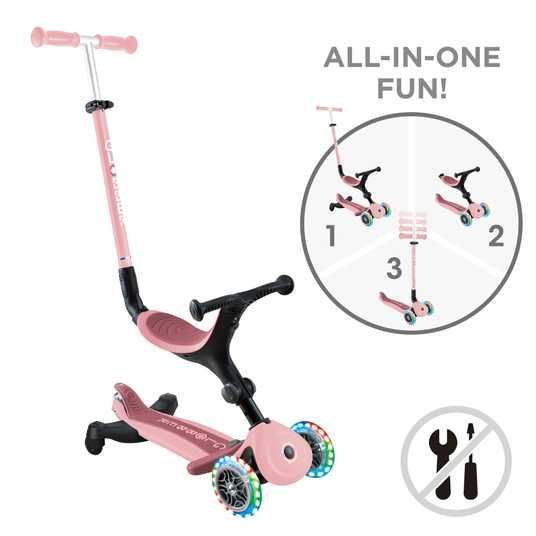 ᐉ Купить Детский самокат 3в1 Globber Go Up Active Lights 360