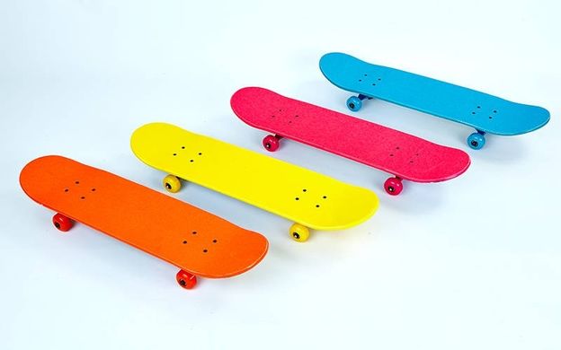 Скейтборд дерево - Color series 79 см - Помаранчевий / Вогонь