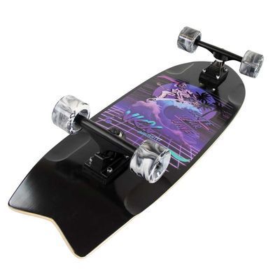 Круизер серфскейт NKX Wide Surfskate Series Black Swirl 30" (nkx480)
