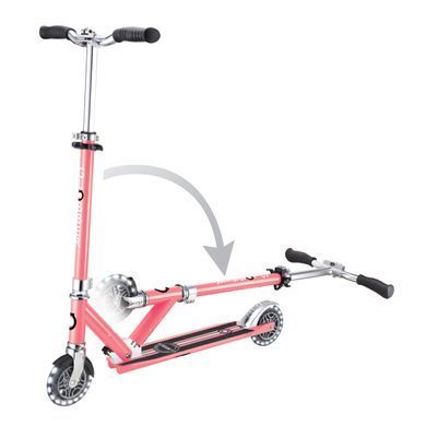 Двоколісний самокат Globber Flow Element Comfort Lights Coral Pink 125 мм (sk745)