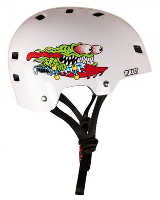 Шлем защитный Bullet x Santa Cruz Slasher - Gloss White S/M 49-54 см (B4111)