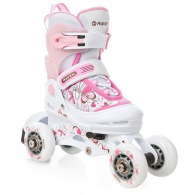 Дитячі ролики Raven Laguna White/Pink розмір 26-29 (smj363)
