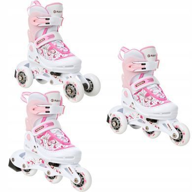 Дитячі ролики Raven Laguna White/Pink розмір 26-29 (smj363)