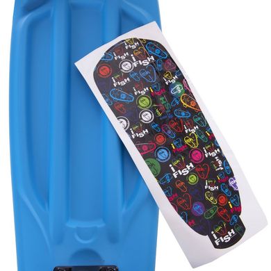 Fish Skateboards Khaki/Blue 22.5" - Хакі/Синій 57 см Twin пенні борд (FSTT5)