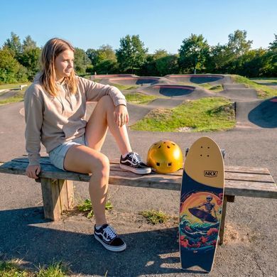 Круизер серфскейт NKX Wide Surfskate Series Surfing Skul 30" (nkx481)