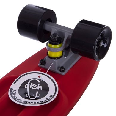 Fish Skateboards Black/Red 22.5" - Черный/Красный Twin (FSTT6)