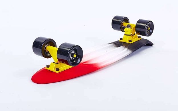 Fish Skateboards Black&Red 22,5" - 57 см Soft-Touch пенні борд (FSTM7)