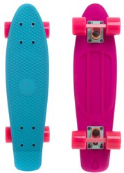 Fish Skateboards Light-Blue/Pink 22.5" - Голубий/Рожевий 57 см пенни борд Twin (FSTT10)
