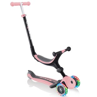 Дитячий самокат 3в1 Globber GO-UP Foldable Plus Lights Pastel Pink (smj126)