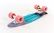 Пенні борд Fish Skateboards градієнт 22.5" - Грей 57 см (FM11)