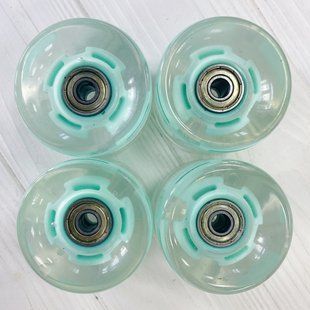 Набор колес LED для Пенни Борда abec7 - Светятся - Ментол