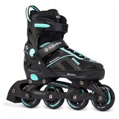Раздвижные ролики Raven Pulse Black/Cyan размер 37-40 (zh523)