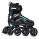 Раздвижные ролики Raven Pulse Black/Cyan размер 37-40 (zh523)