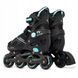 Раздвижные ролики Raven Pulse Black/Cyan размер 37-40 (zh523)
