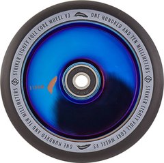 Колесо для трюкового самоката Striker Lighty Full Core - Black/Blue Chrome 110 мм (hw7762)