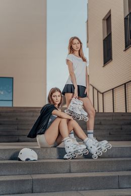 Розсувні ролики Raven Pulse White/Gold розмір 37-40 (smj549)