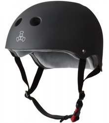 Шлем защитный Triple8 The Certified Sweatsaver - Black Rubber р. S/M 53-57см (mt5646)
