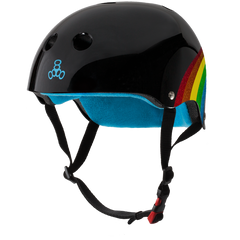 Шлем детский защитный Triple8 Black Rainbow Sparkle р. XS/S 51-54 см (mt5632)