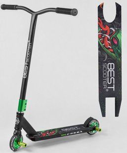 Трюковый самокат Best Scooter HIC COBRA - Зеленый 110 мм (st8112)