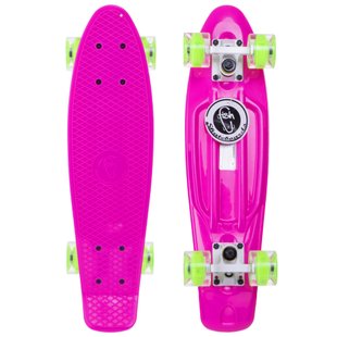 Fish Skateboards penny Pink 22" - Рожевий 57 см Світяться колеса пенни борд (FL8)