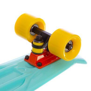 Fish Skateboards 22.5" Mint/Yellow- Минт/Желтый 57см пенни борд (FC13)