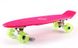 Fish Skateboards penny Pink 22" - Рожевий 57 см Світяться колеса пенни борд (FL8)