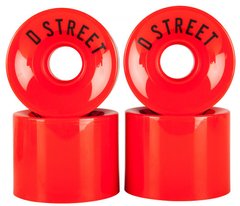 Колеса на круизер D-Street Wheels Red 59 мм 78A (ds4507)