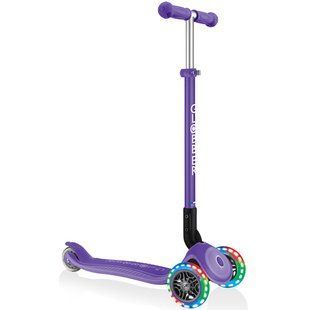 Детский самокат Globber Primo Foldable Plus Lights Violet (smj256)
