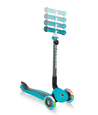 Дитячий самокат 5в1 Globber GO-UP Deluxe Lights Teal (smj631)