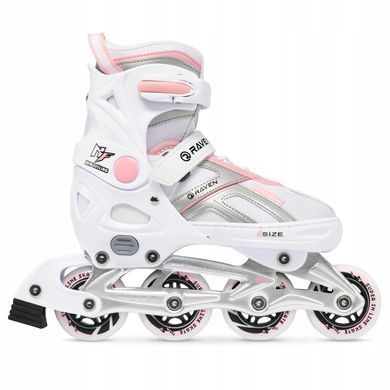 Розсувні ролики Raven Pulse White/Pink розмір 40-43 (zh526)