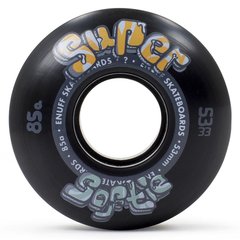 Набор колес для скейтборда Enuff Super Softie - Black 55 мм (sdi4328)