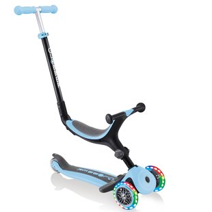 Дитячий самокат 3в1 Globber GO-UP Foldable Plus Lights Pastel Blue (smj168)