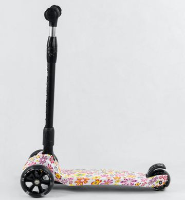 Дитячий Триколісний самокат Best Scooter Smart Maxi - Квіти (wo7513)