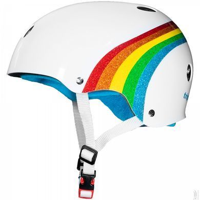 Шолом дитячий захисний Triple8 White Rainbow Sparkle р. XS/S 51-54 см (mt5634)
