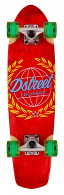 Скейт круізер дерев'яний D Street Atlas - Red 28'' 71.12 см (ds4501)