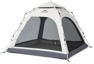 Тримісний намет для кемпінгу Naturehike Ango S CNK2550WS010 сірий (ks155)