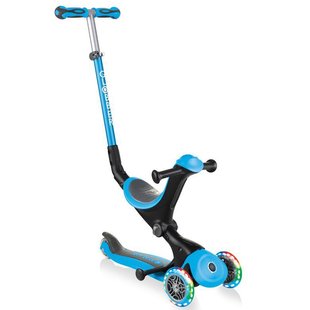 Дитячий самокат 5в1 Globber GO-UP Deluxe Lights Sky Blue (smj169)