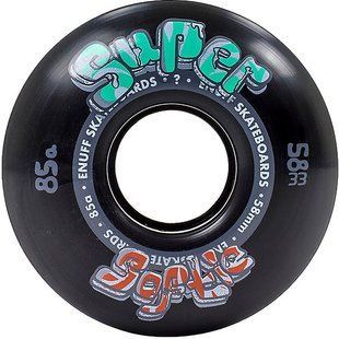 Набор колес для скейтборда Enuff Super Softie - Black 58 мм (sdi4329)