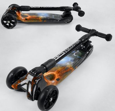 Детский Трехколесный самокат Best Scooter Smart Maxi - Планеты (wo7514)
