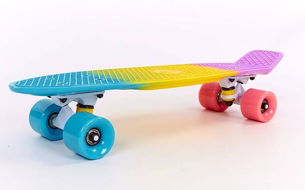 Пенні борд Fish Skateboards градієнт 22.5" - Candy 57 см (FM2)