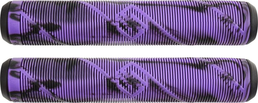 Грипсы для трюковых самокатов Striker Swirl series - Черный/Фиолетовый 16 см (tr7932)