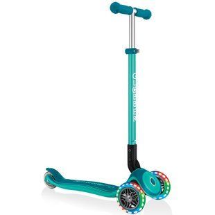 Дитячий самокат Globber Primo Foldable Plus Lights Emerald Green (smj227)