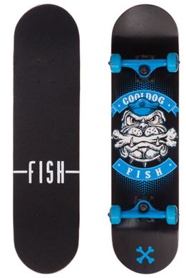 Скейтборд дерев'яний канадський клен для трюків Fish Skateboards - Dog 79см (sk898)
