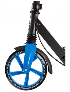 Самокат двоколісний з ручним гальмом Maraton Rider Синій (skm018)