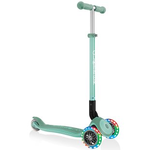 Дитячий самокат Globber Primo Foldable Plus Lights Mint (smj228)