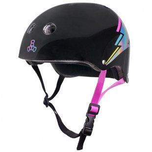 Шлем детский защитный Triple8 Certified Sweatsaver Black Hologram р. S/M 53-57 см (mt5637)