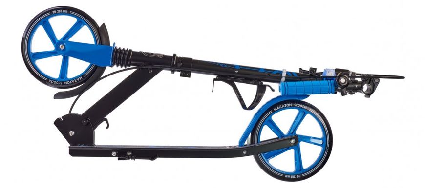 Самокат двоколісний з ручним гальмом Maraton Rider Синій (skm018)