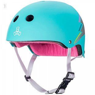 Шлем детский защитный Triple8 The Certified Sweatsaver Teal Hologram р. XS/S 51-54 см (mt5638)