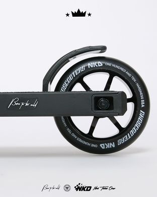 Трюковой самокат NKD Rally Stunt Scooter Black 110 мм (nkx494)
